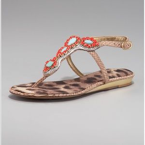 Sam Edelman Ross Beaded Sandal, Coral/turquoise 6